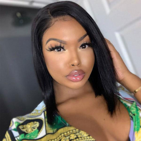 Brazilian Straight Hair Lace Front Bob Wig